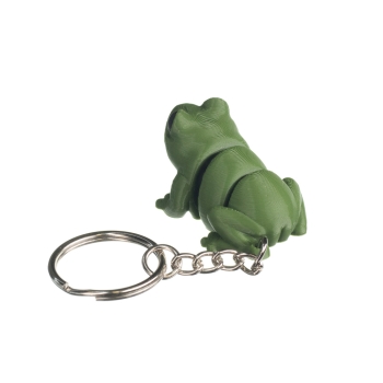 Żaba ciemno zielona- brelok do kluczy